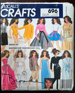 McCalls modello da cucire 696 vestiti bambola 11,5" scudi brooke Barbie NON TAGLIATA 1983 - Foto 1 di 4