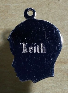 Sterling silver charm "Keith" head - Picture 1 of 5