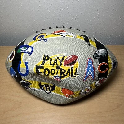 Pelota de fútbol americano rara vintage Houston Oilers 1998 Super Bowl XXXII años 90 EE. UU. RCA Foto 1 de 4