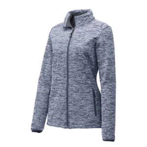 Sport-Tek Ladies PosiCharge Electric Heather Soft Shell Jacket. LST30 - Picture 1 of 5