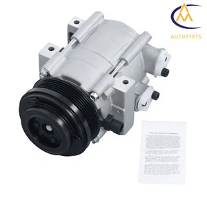 Compresor de aire acondicionado con polea de 6 ranuras para Ford E-150 E-250 E-350 E-450 V6 4,0 L - Imagen 1 de 12