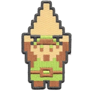 Nintendo The Legend of Zelda Link With Triforce 8Bit Embroidered Iron on Patch - Picture 1 of 1
