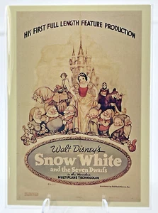 Disney Animated Features ~ Movie Posters Trading Card ~ #1 Snow White - Picture 1 of 5