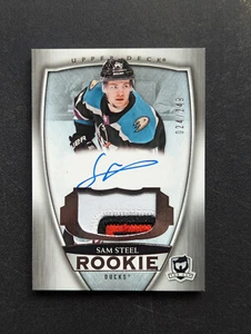 2018-19 Upper Deck The Cup #104 SAM STEEL Rookie 3-color Patch Auto RC RPA /249 - Picture 1 of 4