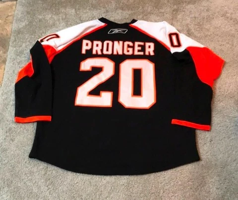 NWOT! Vintage Chris Pronger #20 PHILADELPHIA FLYERS Reebok Hockey Jersey Sz 52 Cover
