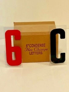 NEW 6 Inch Plastic Changeable LETTER Set for Outdoor SIGN - Picture 1 of 1