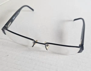 Authentic Hugo Boss Boss 0033/U 65Z Eyeglasses Black Half Rim Frames Italy 52-18 - Picture 1 of 8