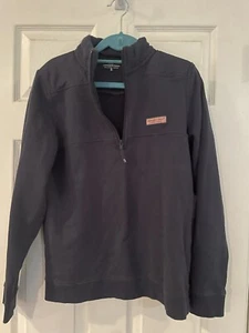 Boys Vineyard Vines 1/4 Zip Shep Shirt  XL (18) Navy Blue Martha’s Vineyard Logo - Picture 1 of 3