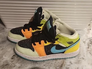 Nike Air Jordan 1 Mid SE Aurora Green Größe 6Y BQ6931-037 Need Insoles Read - Bild 1 von 9