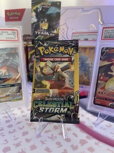 1x Pokemon Celestial Storm Sun & Moon 3 Card Mini Booster Pack Pokémon Rare