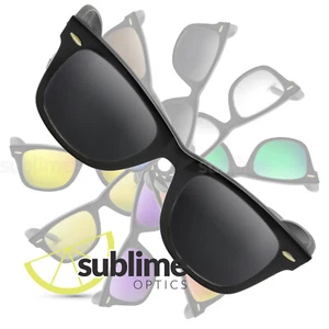 POLARIZED Black (smoke) Replacement Lenses For Ray Ban Original Wayfarer 54mm - Picture 1 of 5