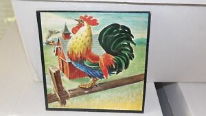 Vintage Whitman Publishing Co. Colorful Rooster Puzzle, 1950's