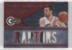2010-11 Totally Certified Fabric of the Game Team Name Prime /25 Andrea Bargnani