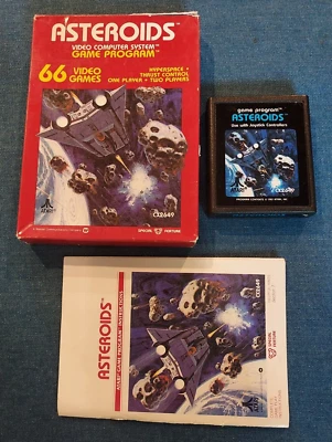 Asteroids (1981, Atari 2600) CIB Box, Cartridge, Instructions - CX2649 - Working - Image 1 of 4