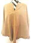 Ann Taylor Suede Ruffled Tan Ponch Size Xs/S