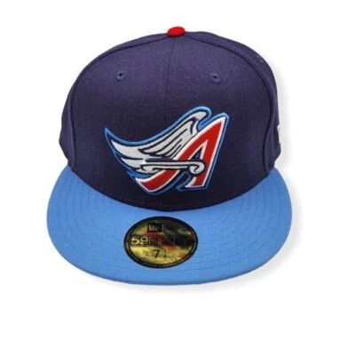 New Era Los Angeles Angels of Anaheim 59Fifty Cooperstown Wool 2 Tone Fitted Hat - Image 1 of 4