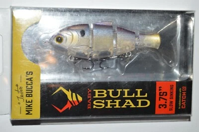 Catch co mike bucca's baby bull shad swimbait 3.75" slow sink threadfin shad