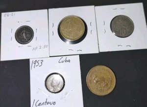 Lot Of Foreign Coins, Copper Or Brass? - Picture 1 of 3
