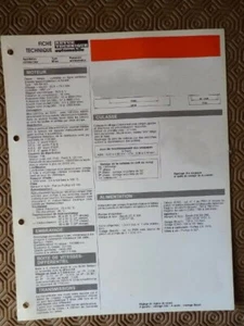 Nissan Bluebird 1600 (T72), 1598cm3 CA16S 84hp, 7hp Spec Sheet - Picture 1 of 1