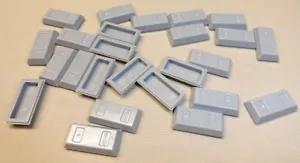 x25 NUEVO Lego Barras Gris Lingote MINIFIGURA Utensilio Tesoro Monedas de Dinero - Imagen 1 de 1