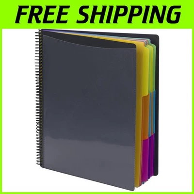 Eco-Friendly 24 Pocket Letter Size Project Organizers - 10 Count Bright Colors - Image 1 of 4