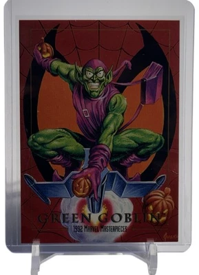 Green Goblin 1992 Marvel Masterpieces Card #37 W/Top Loader - Set Break - Image 1 of 4