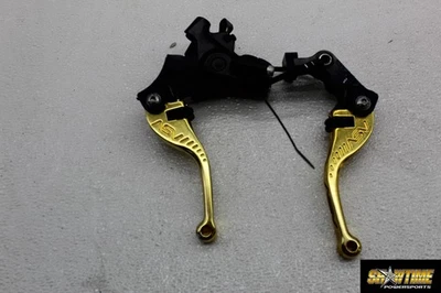06-07 KAWASAKI NINJA ZX10R ASV RIGHT LEFT HANDLEBAR CLIPON CLUTCH BRAKE LEVER - Image 1 of 4