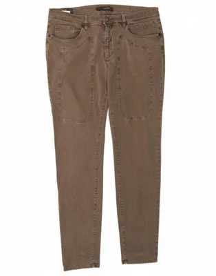 JECKERSON Mens Slim Fit Casual Trousers W42 L35 Brown Cotton BK13 - Image 1 of 4