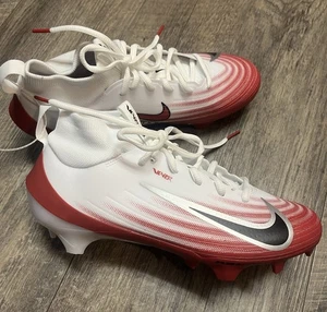 Men's Nike Air Zoom Vapor Pro 1 White Crimson Football Cleat HM8850-102 Size 9 - Picture 1 of 5