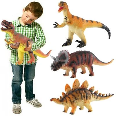 Large Soft Foam Stuffed Dinosaur Rubber 36cm Stuffed Dino Toy Animals Figures - Image 1 of 4