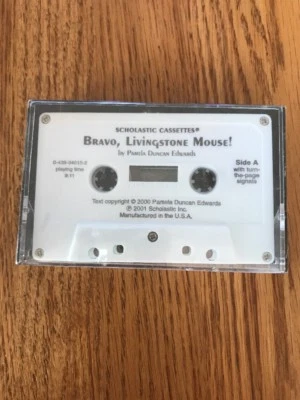Scholastic Cassette Bravo, Livingston Mouse! Rare Vintage Ships N 24h - Image 1 of 3