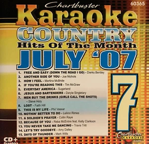 CD: Karaoke Country Hits Of The Month - July ‘07 - Picture 1 of 2