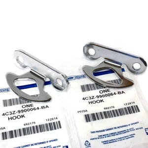 Ford F250 F350 Super Duty Ranger Truck Bed Corner Chrome Tie Down Hooks (2) OEM - Picture 1 of 4