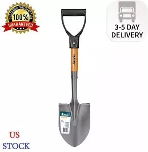Anvil 18 in. Wood D-Grip Short Handle Carbon Steel Compact Digging Shovel - Picture 1 of 7