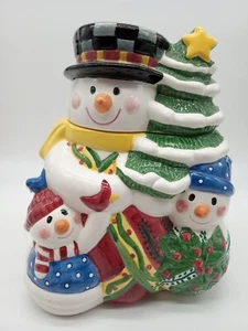 CIB SNOW FESTIVAL CHRISTMAS COOKIE JAR 9.5 in ITEM # 5583 CERTIFIED INTERN. CORP - Picture 1 of 20