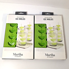 Citrus Shaped Mojito Ice Cube Molds, Martha Stewart Swizzle Stick Form, BPA Free