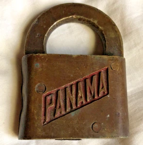 Antiguo candado vintage de Panamá con cerradura de latón ¡parece hecho a mano! ¡Increíble calidad! - Imagen 1 de 13