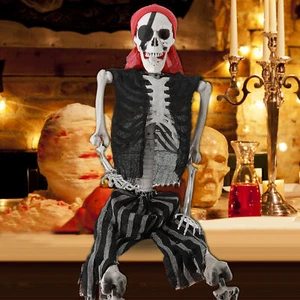 165cm Pirate Styling Halloween Skeleton Prop Decoration, Realistic Human Bones - Picture 1 of 15