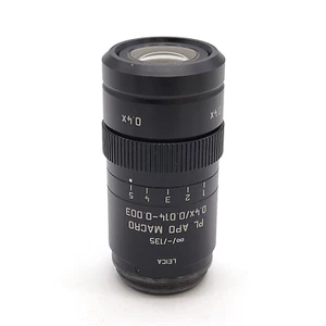 Leica Forensic Confronto Microscopio Obiettivo PL APO MACRO 0,4x 581046 - Foto 1 di 4