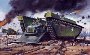 Airfix A02302V - 1/76 Buffalo Amphibian Lvt & Jeep - Neuf - Imagen 1 de 1