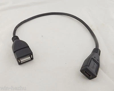 10x USB 2.0 A Female To Micro B 5 Pin Female Charge Data Extension Adapter Cable - Image 1 of 4