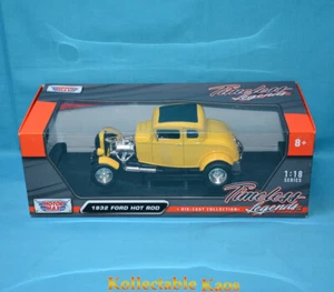 1:18 Motormax - Timeless Legends - 1932 Ford Hot Rod - Yellow - Picture 1 of 2