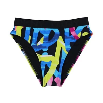 DKNY Women's  Logo High Waist Swim Bottoms Graffiti Size M - Image 1 of 4