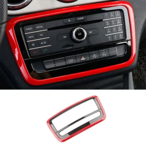 Gloss Black Console CD Switch Control Panel Decor Fit For Benz GLA CLA 2013-2019 - Picture 1 of 6