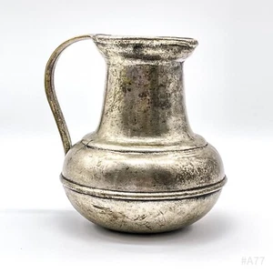 Vintage Jug, Mug with Handle, Bauchkanne Pewter, Solid 13x16cm - Picture 1 of 12