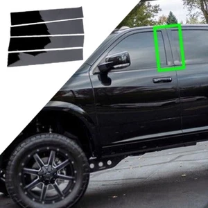 Los mejores postes de pilar negro brillante para Dodge Ram 1500 2500 3500 09-18 cubierta de borde de puerta - Imagen 1 de 12