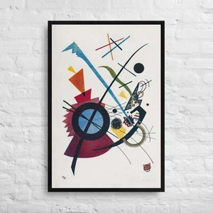 Violet(1923) litograph print by Wassily Kandinsky 24x36-Framed Canvas Print - Picture 1 of 1