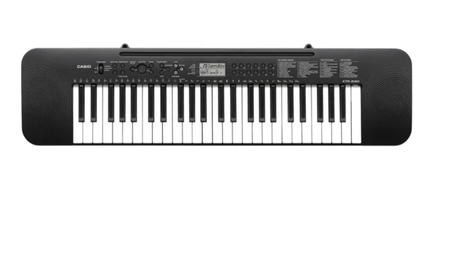 Casio CTK-240 Tastiera Pianoforte Digitale con 49 Tasti - Nera