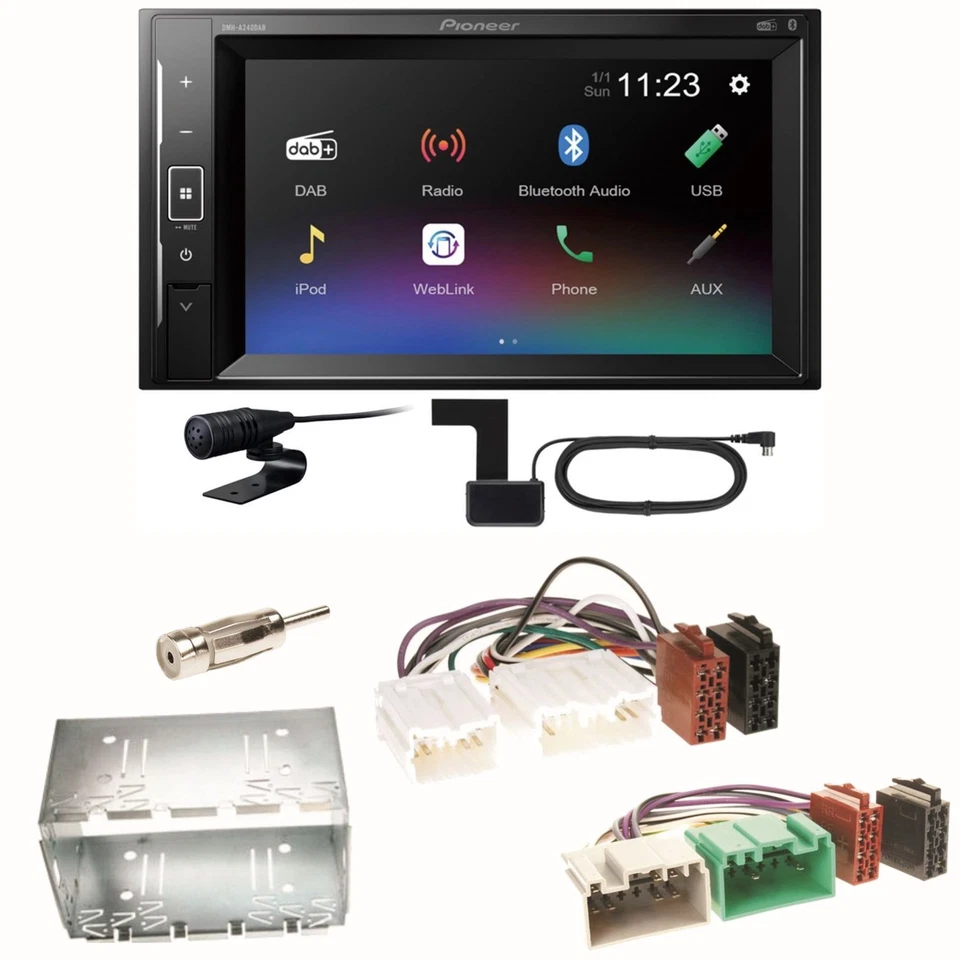 Pioneer DMH-A240DAB Digitalradio Bluetooth Einbauset für Volvo S40 V40 850 - Bild 1 von 1