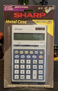 SHARP EL339HB Executive Portable Desktop Handheld Calculator 12-Digit LCD - NEW - Picture 1 of 5